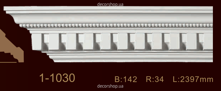 

Карниз с орнаментом Classic Home 1-1030