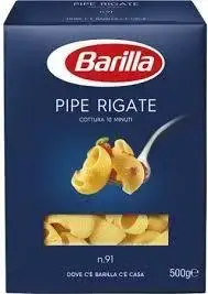 

Макарони BARILLA №91 Pipe Rigate, 500 г