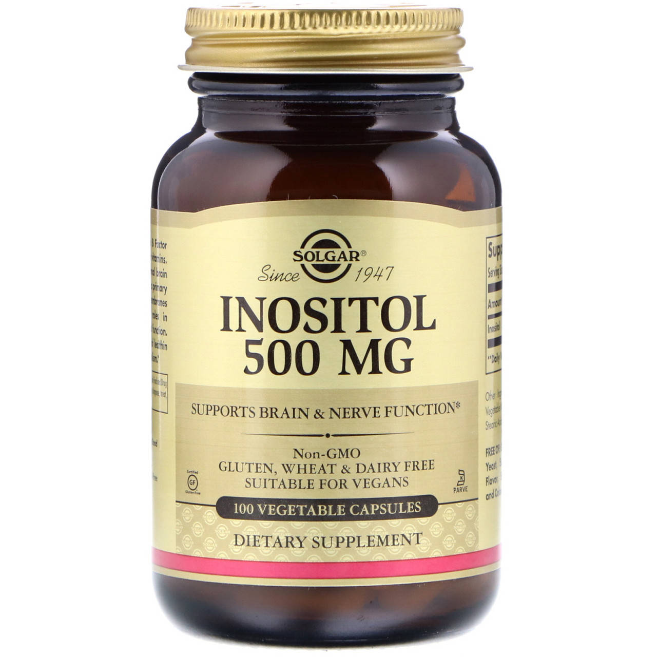 

Инозитол (Inositol) 500 мг 100 капсул