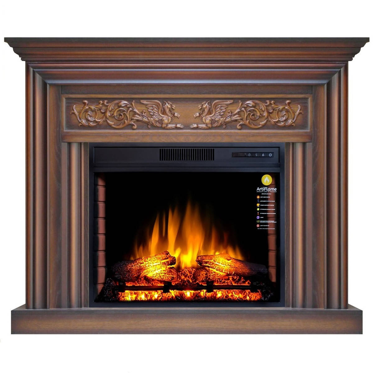 

Каминокомплект ArtiFlame MONFERRATO AF28S ДУБ АНТИК (со звуком)