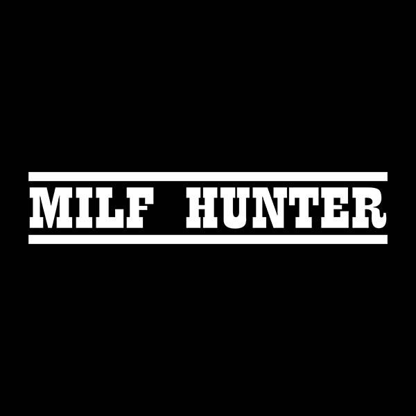 

Наклейка на авто MILF HUNTER влагостойкий стикер на стекло 15 см, Белый