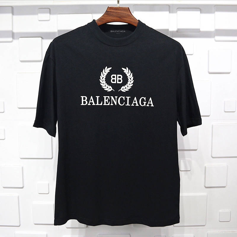 

Черная футболка Balenciaga футболки Баленсиага унисекс мужская женская