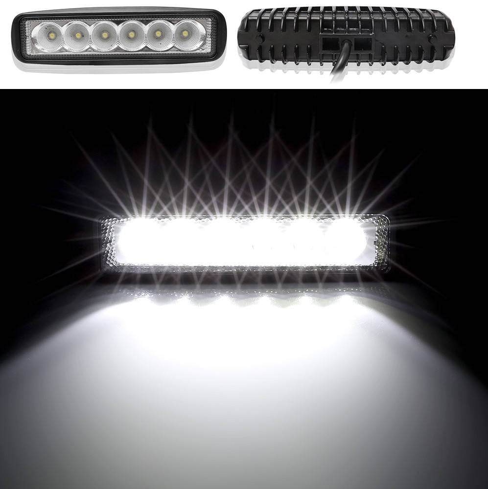 

Светодиодная автомобильная LED Фара 12-24v 18W DRL Дневные ходовые огни 1шт, Черный