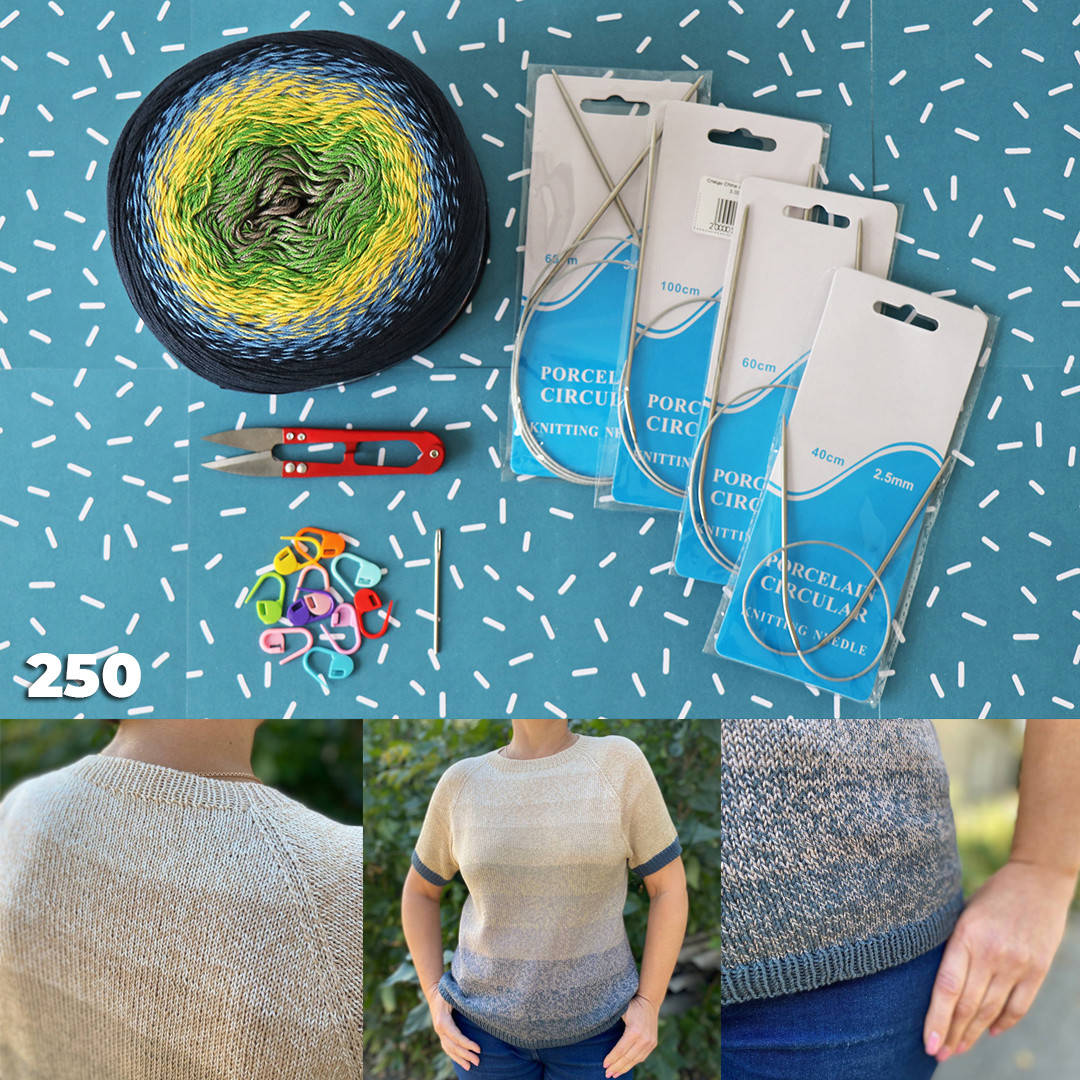 

Набор для вязания футболки из YarnArt Flowers 250