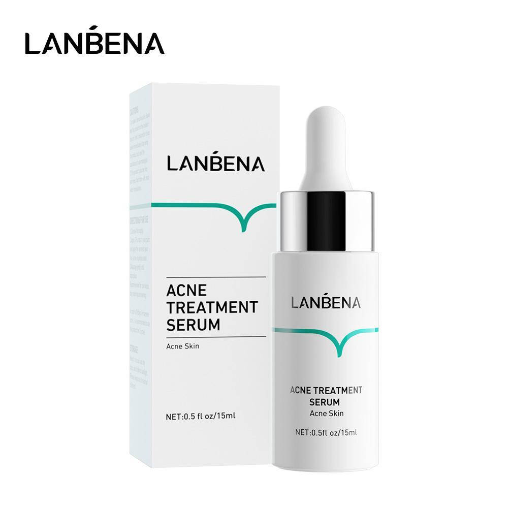 

Лечебная сыворотка c олигопептидами анти акне от прищей и угрей Lanbena Acne Treatment Serum, 15мл