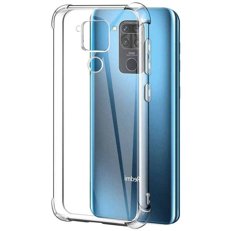 

Силиконовый противоударный прозрачный чехол для Xiaomi Redmi Note 9 (бампер)