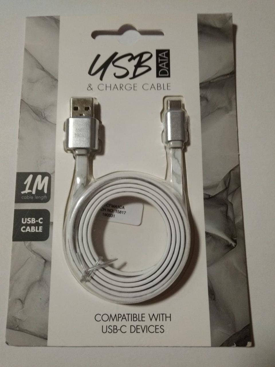 

Кабель USB Type-C 1м, 2А, USB DATA кабель шнур для зарядки Samsung, Фиолетовый