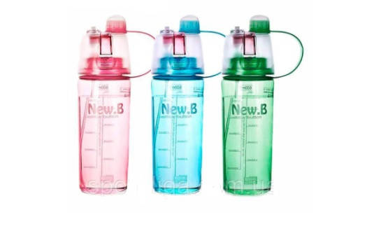 

Бутылка для воды New.B 600мл. Розовий