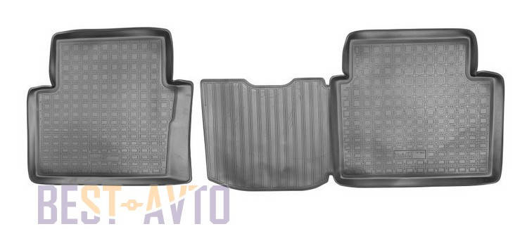 

Коврики салонные для Nissan Qashqai+2 (2008) (зад) Unidec, Черный