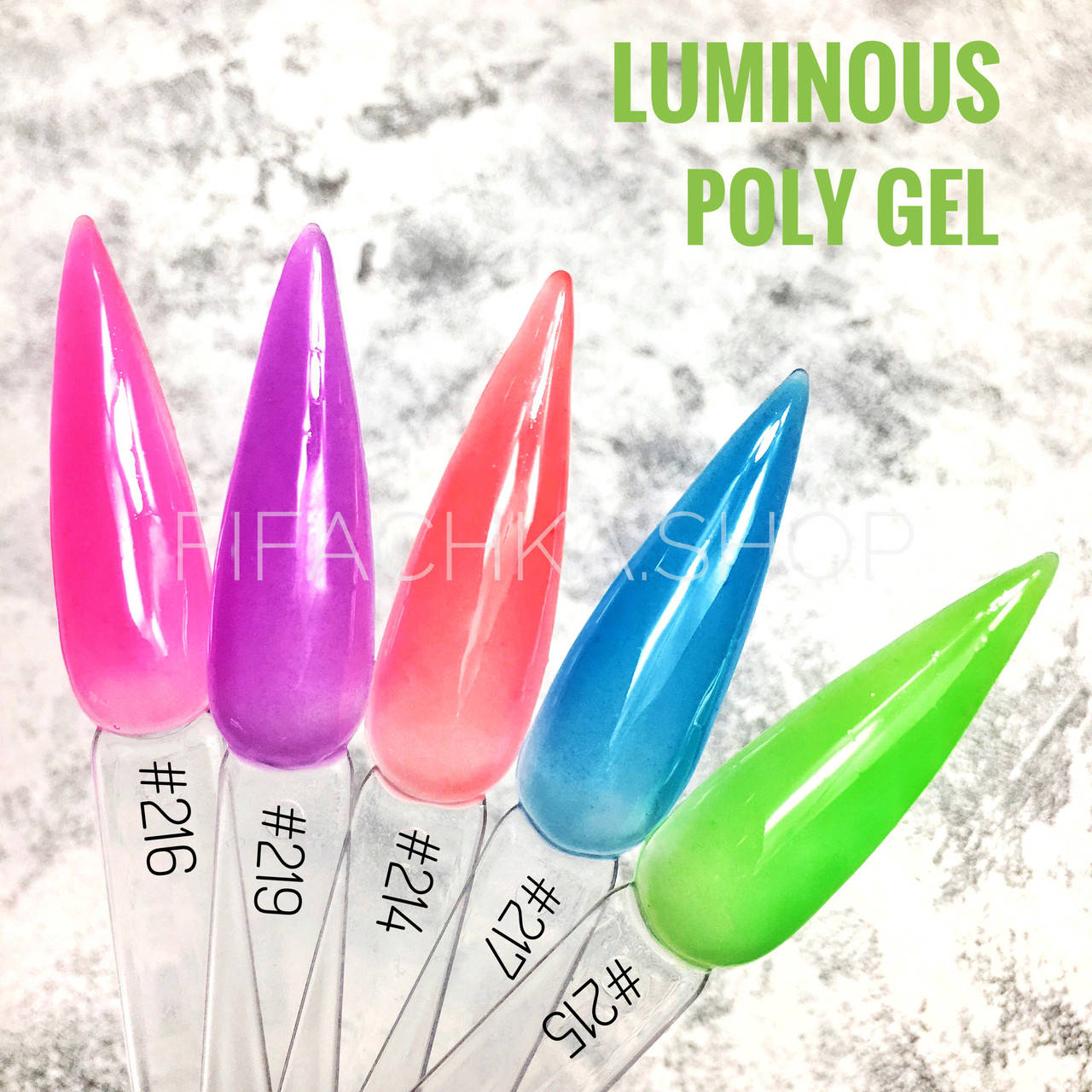 

Люминисцентный полигель, акрил гель Queen Nails Luminous 30 мл, № 219