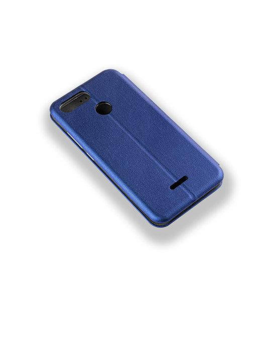 

Чехол - книга Редми 6 \ Чехол книга Redmi 6 \ Чехол книжка на магните Редми 6 синий цвет \ Редми 6 магнитная