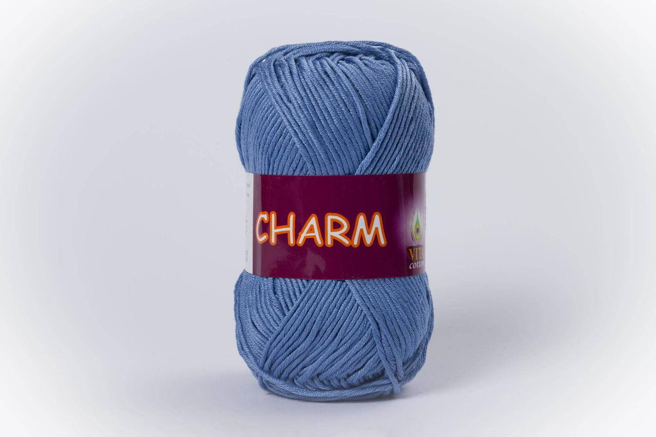 

Пряжа хлопковая Vita Cotton Charm, Color No.4177 насыщенный голубой