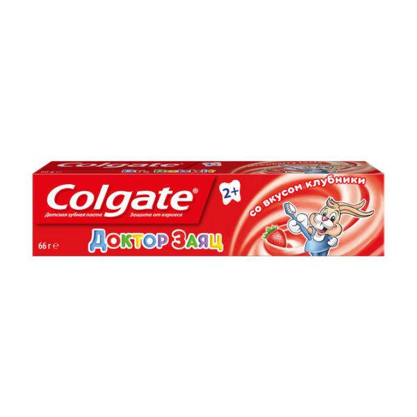 

Детская гелевая зубная паста Colgate колгейт Доктор Заяц со вкусом клубники, 50 мл