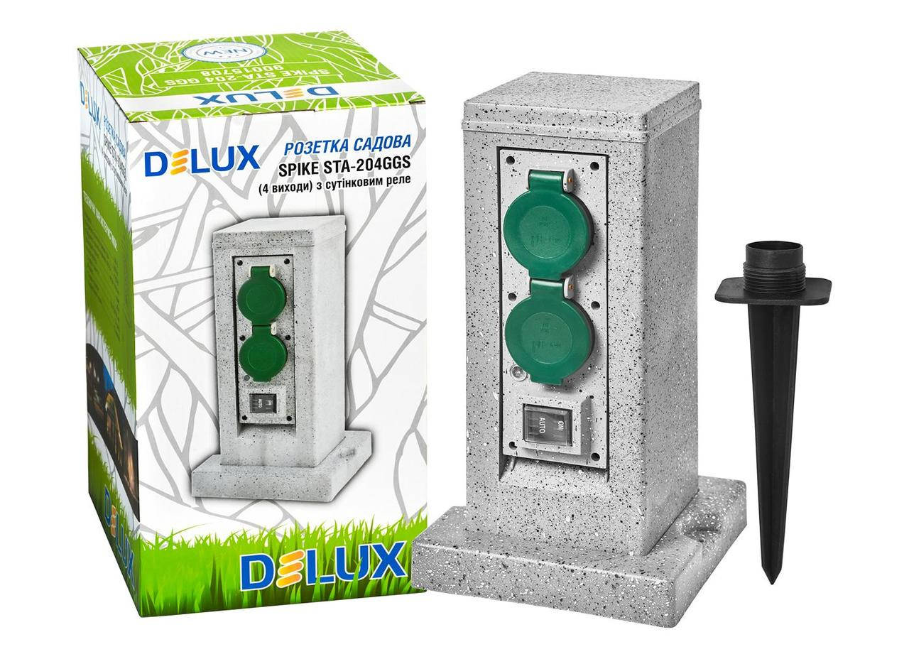 

Розетка садовая сумеречное реле 4 гнезда с з/к и крышкой IP44 16А SPIKE STA-204GGS Delux (90015708)