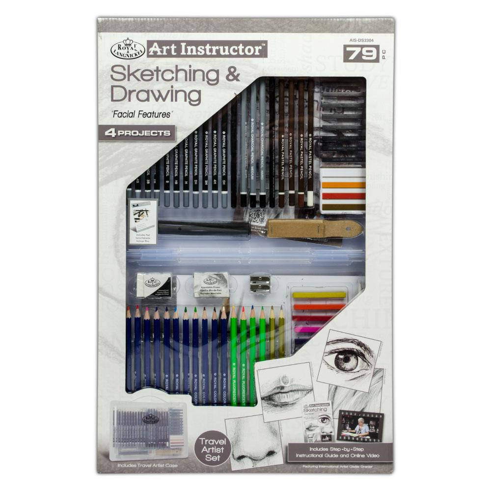 

ROYAL BRUSH Набор для создания эскизов и рисования Clearview Art - 79 шт.