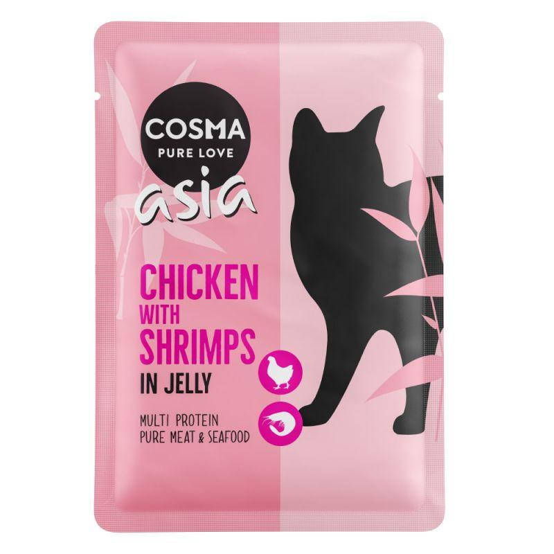 

Влажный корм для кошек и котов Cosma Asia Курица и Креветка