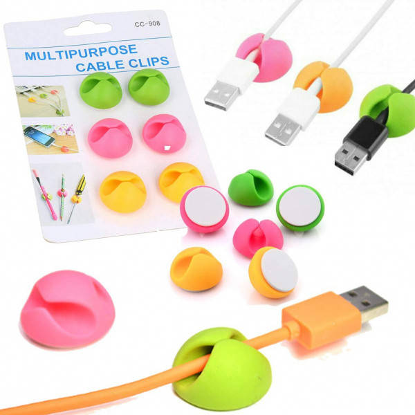 

Органайзер для кабеля Cable clips Multi-Purpose CC-908, Разные цвета
