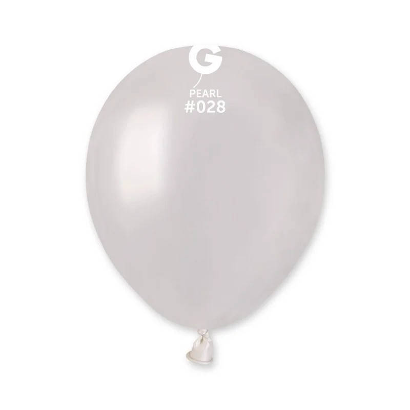 

Латексный воздушный шар 5’’ (13см) PEARL МЕТАЛЛИК (#028) GEMAR, Разные цвета