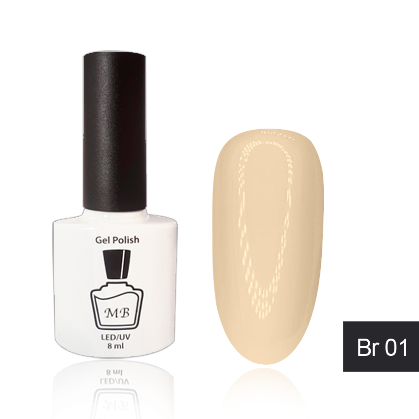

Гель-лак MB Br-01 молочный коричневый Brown Collection, эмаль 8 мл