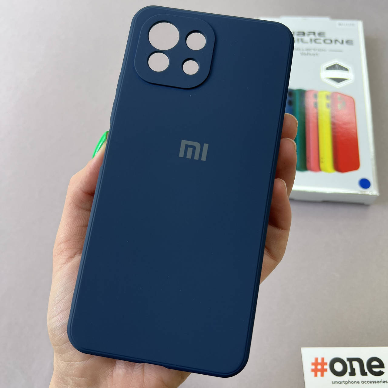 

Чехол для Xiaomi Mi 11 Lite с микрофиброй защитой для камеры чехол на телефон сяоми ми 11 лайт синий S1Q