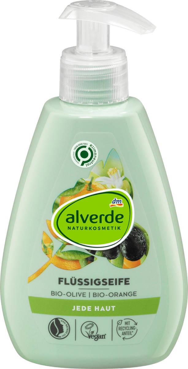 

Жидкое мыло Маслина-Апельсин alverde, 300 ml (Германия)