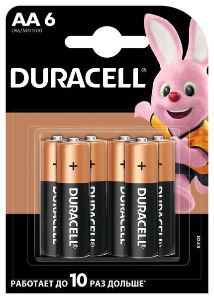 

Батарейка Duracell АА LR06 MN1500 1x6 шт