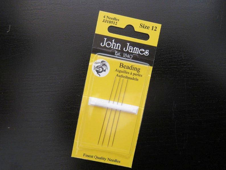 

JJ10512 Набор длинных бисерных игл №12 (4штук).John James.