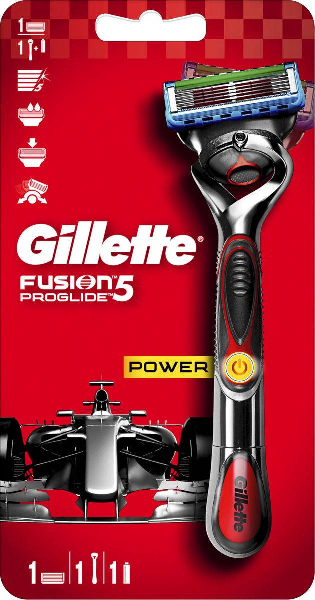 

Станок для бритья Gillette Fusion ProGlide Power Flexball 1 картридж (01473)
