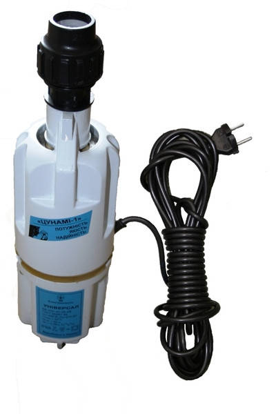 

Вибрационный насос "Цунами-1" (Поршневой) с муфтой под трубу Ø 25 мм с верхним забором воды