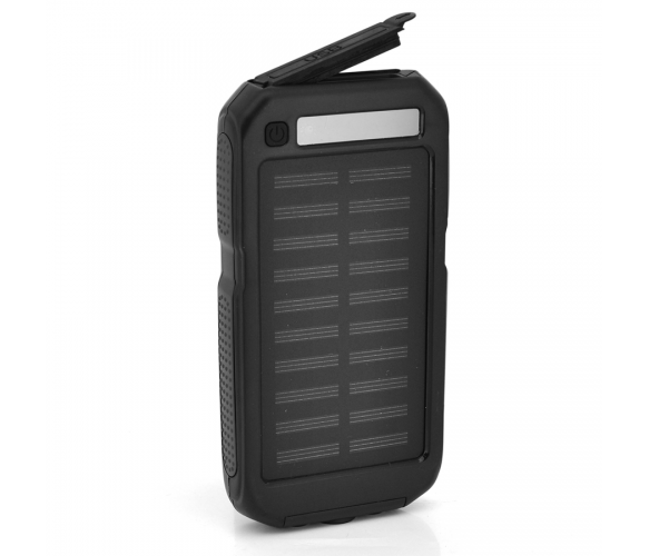 

Павербанк на солнечной батарее Power bank 5000 mAh Solar, (5V/200mA), 2xUSB, 5V/1A/2.1A (банка)
