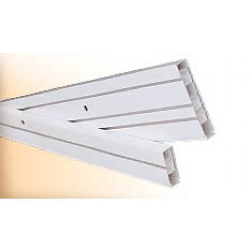 

Карниз 2,5м двойной потолочный пластиковый с комплектующим со склада в Днепропетровске , доставка по Украине, Белый