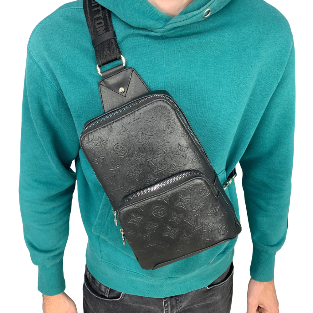 

Мужская сумка Louis Vuitton, Качественная PU кожа, Черный