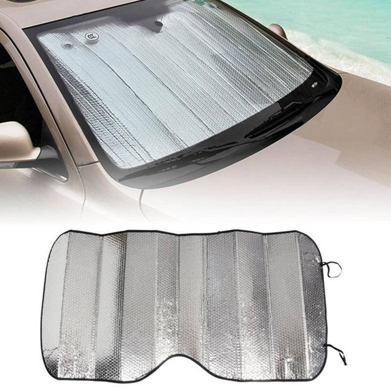 

Двусторонний солнцезащитный экран шторка на лобовое стекло 130х60см