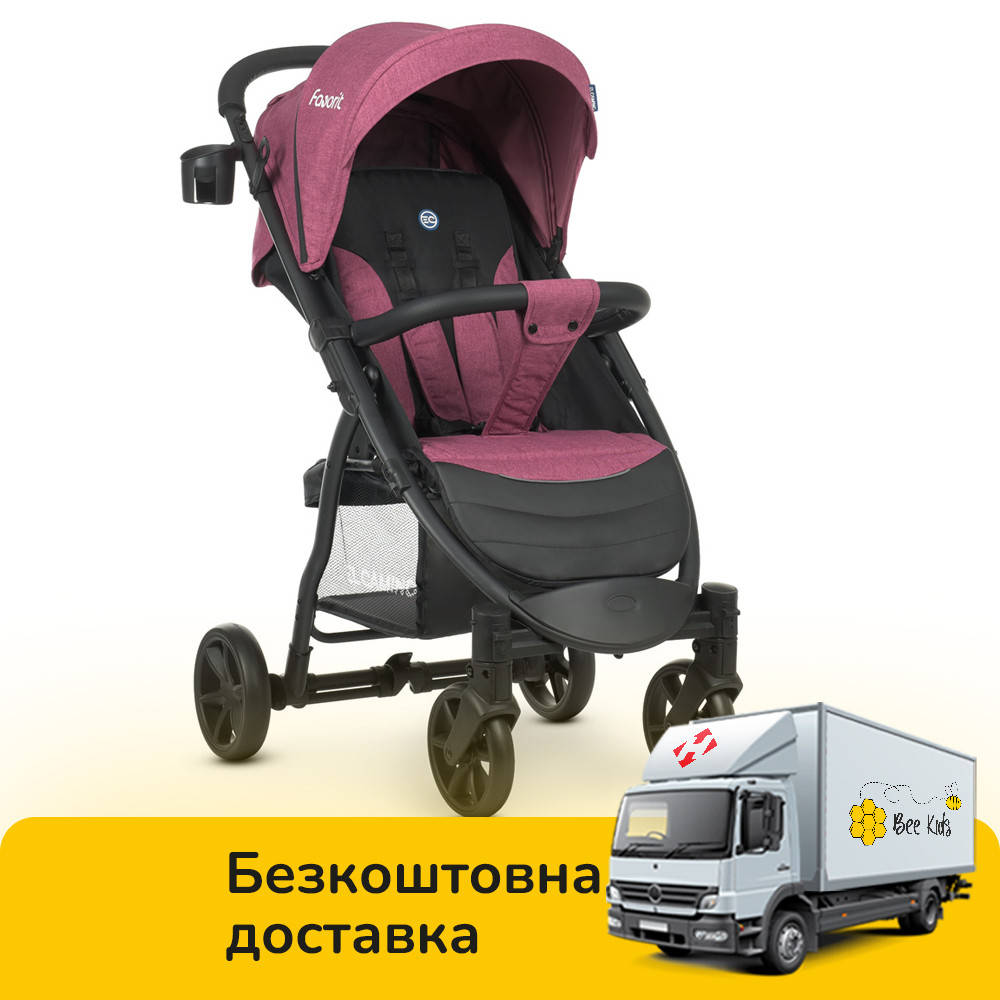 

Детская прогулочная коляска El Camino Favorit M 3409N Maroon Бордовый