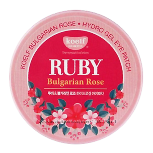 

Гидрогелевые патчи с розой Koelf Hydro Gel Eye Patch Ruby Bulgarian Rose