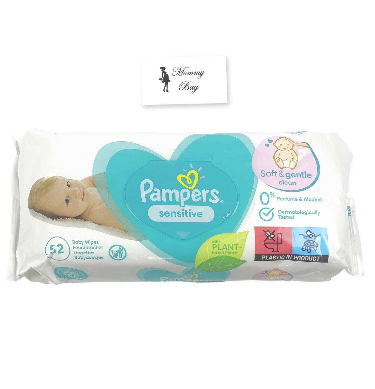 

Влажные салфетки Pampers Sensitive 52 шт