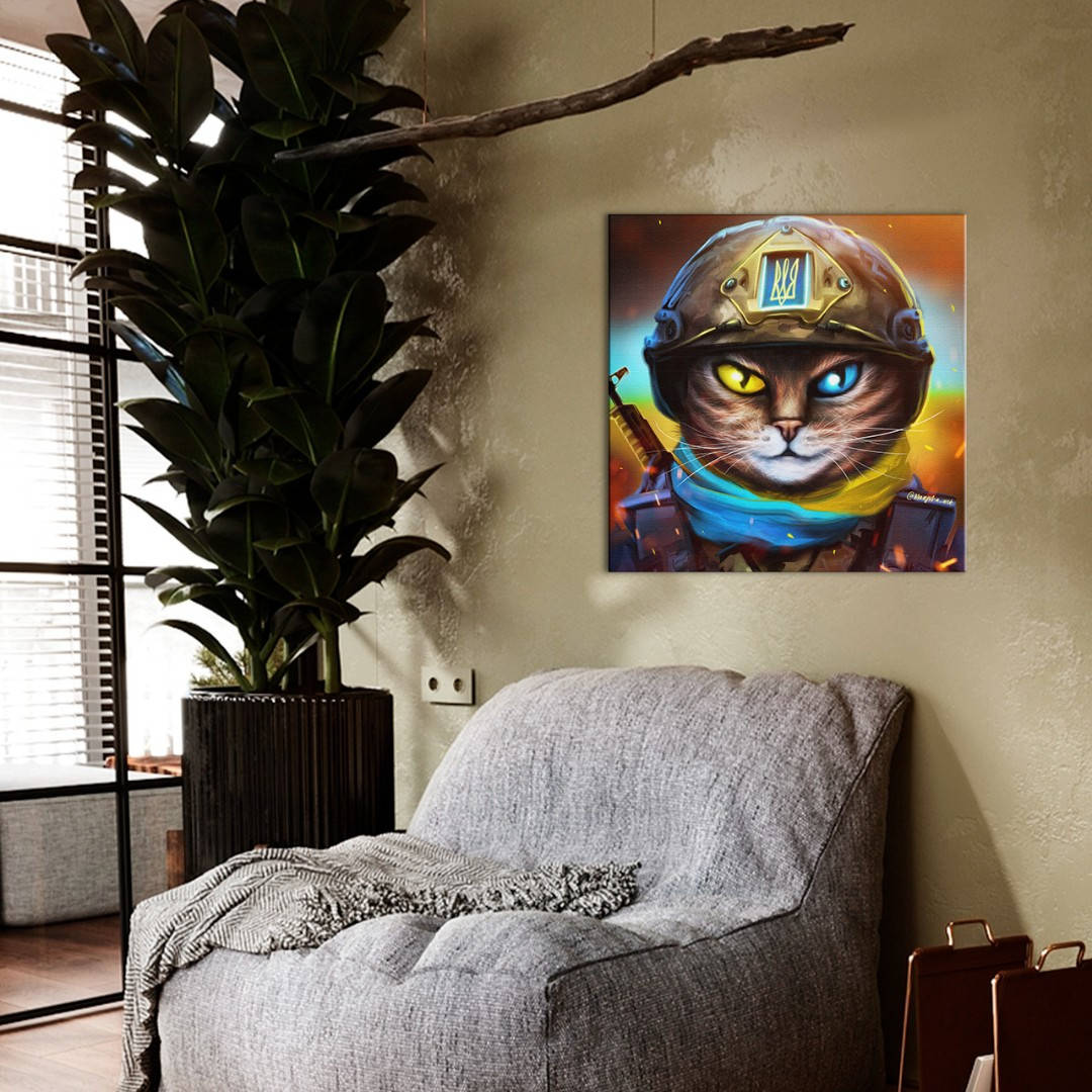 

Картина по номерам Котик Защитник 30х30 ©Марианна Пащук