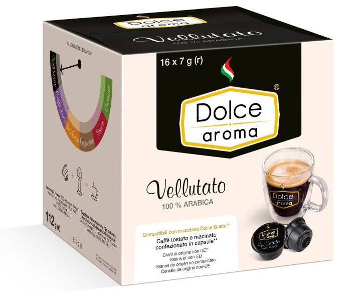 

Капсулы Dolce Aroma Vellutato, 16 капсул Dolce Gusto