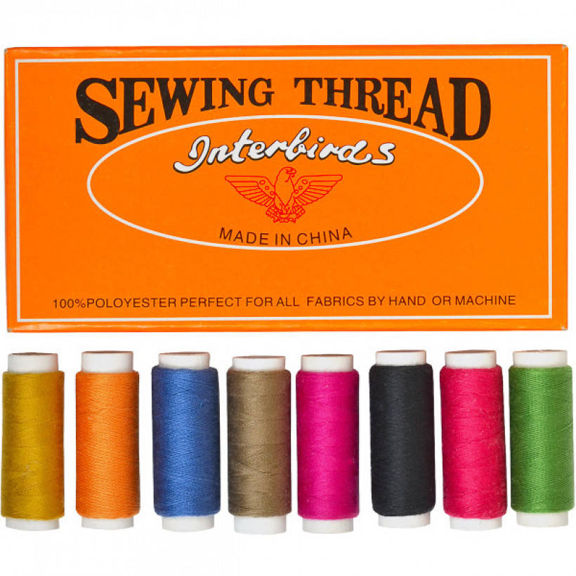 

Нитки швейные №40/2 цветные, полиэстер 12 штук, Разные цвета