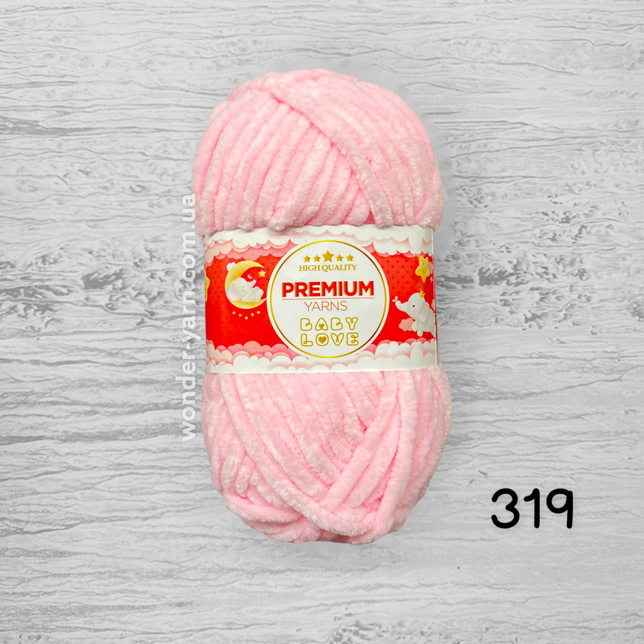 

Плюшевая пряжа Premium Yarns Baby Love / Премиум Ярнс Беби Лав. 319, розовый