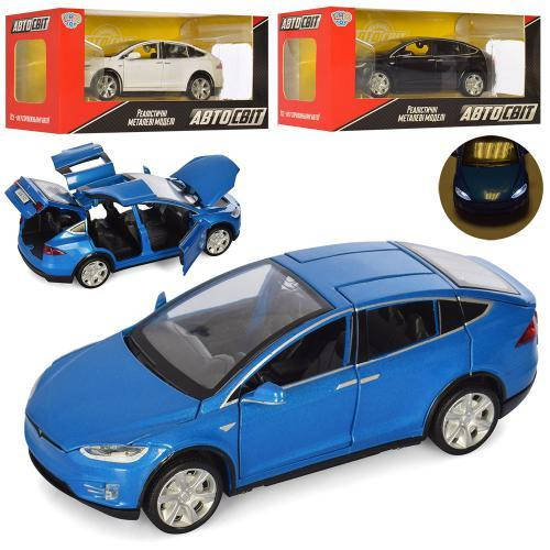 

Инерционная металлическая машинка AS-2834 - TESLA Model X, Разные цвета