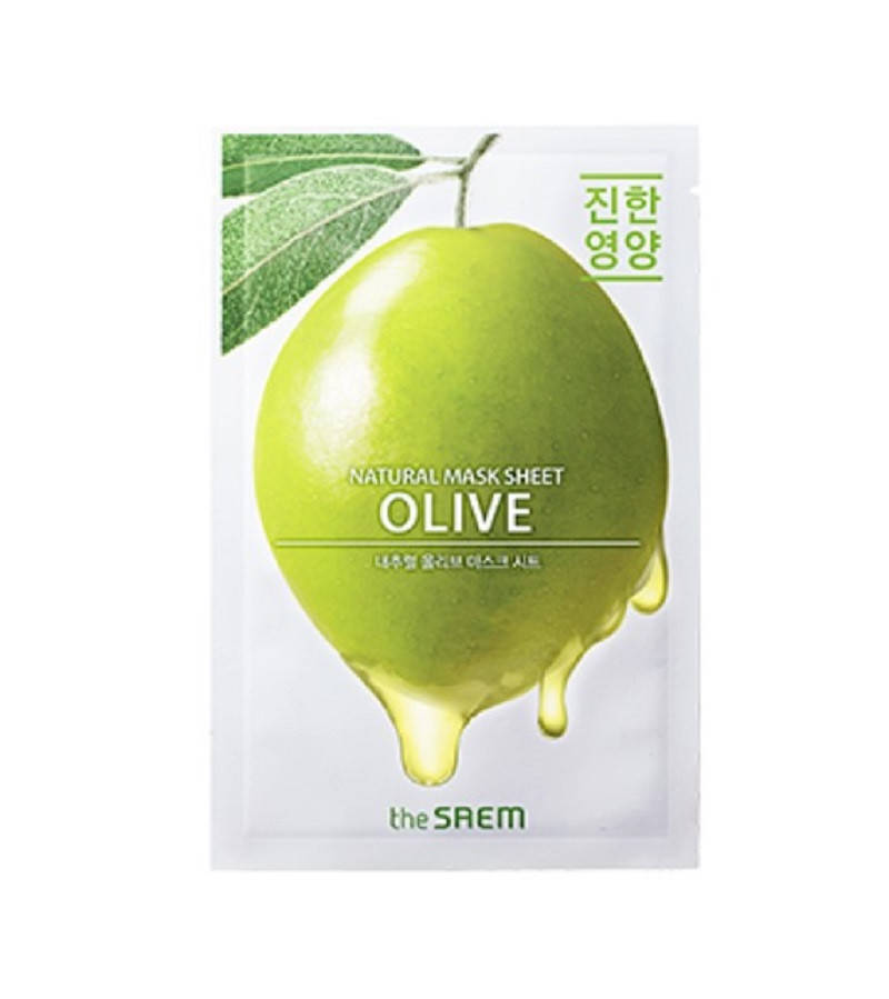 

Питательная тканевая маска для лица The Saem Natural Mask Sheet Olive 21 мл (8806164158869)