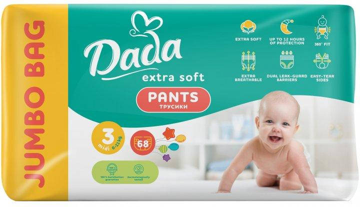 

Трусики-подгузники Dada Soft 3 Midi 6-11 кг 68 шт