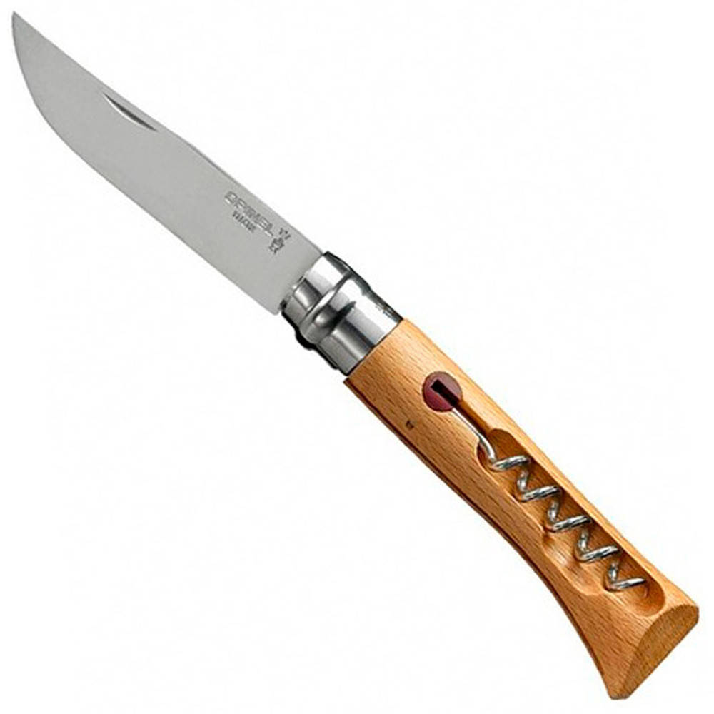 

Складаний туристичний ніж Opinel / Опінель Inox №10 VRI бук + штопор 001410 (Франція)