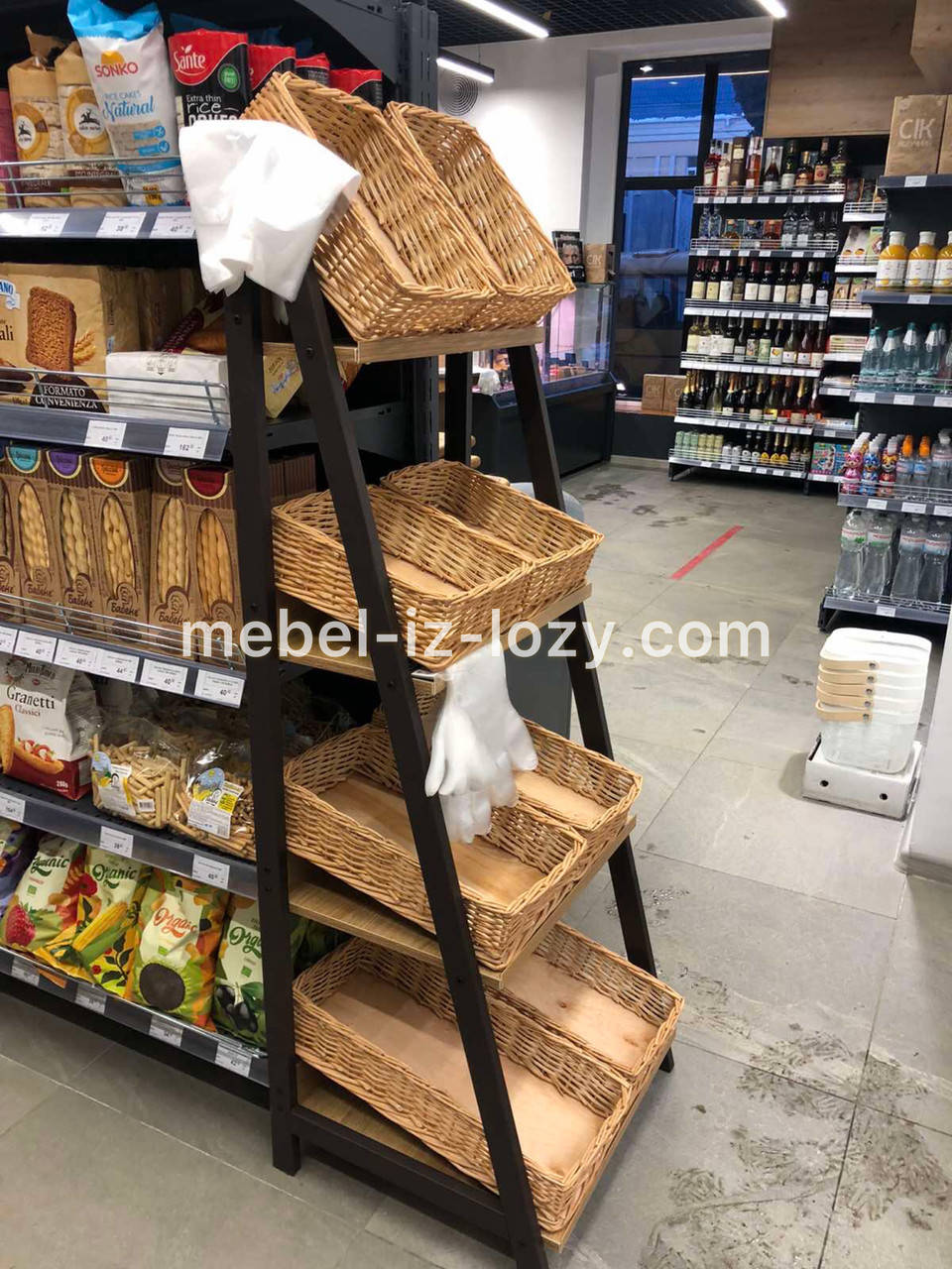 

Корзины плетеные под выпечку торговые h10-40*30