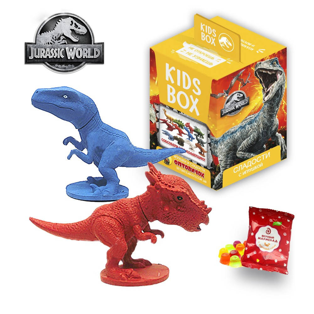 

Sweet Box Мир юрского периода игрушка с мармеладом Динозавры Jurassic World