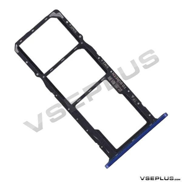 

Держатель SIM карты Huawei Honor 8S, с разъемом на карту памяти, синий