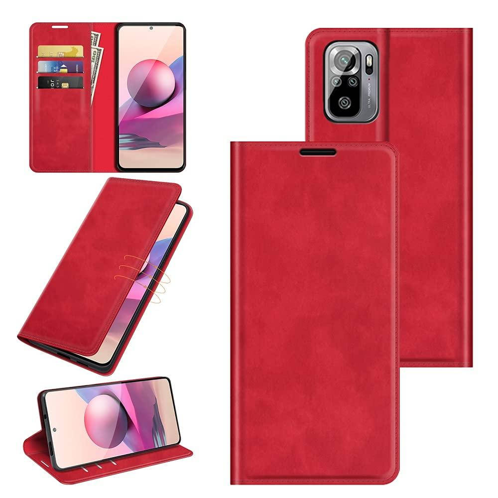 

Чехол Taba Retro-Skin для Xiaomi Redmi Note 10 / Note 10S книжка кожа PU красный