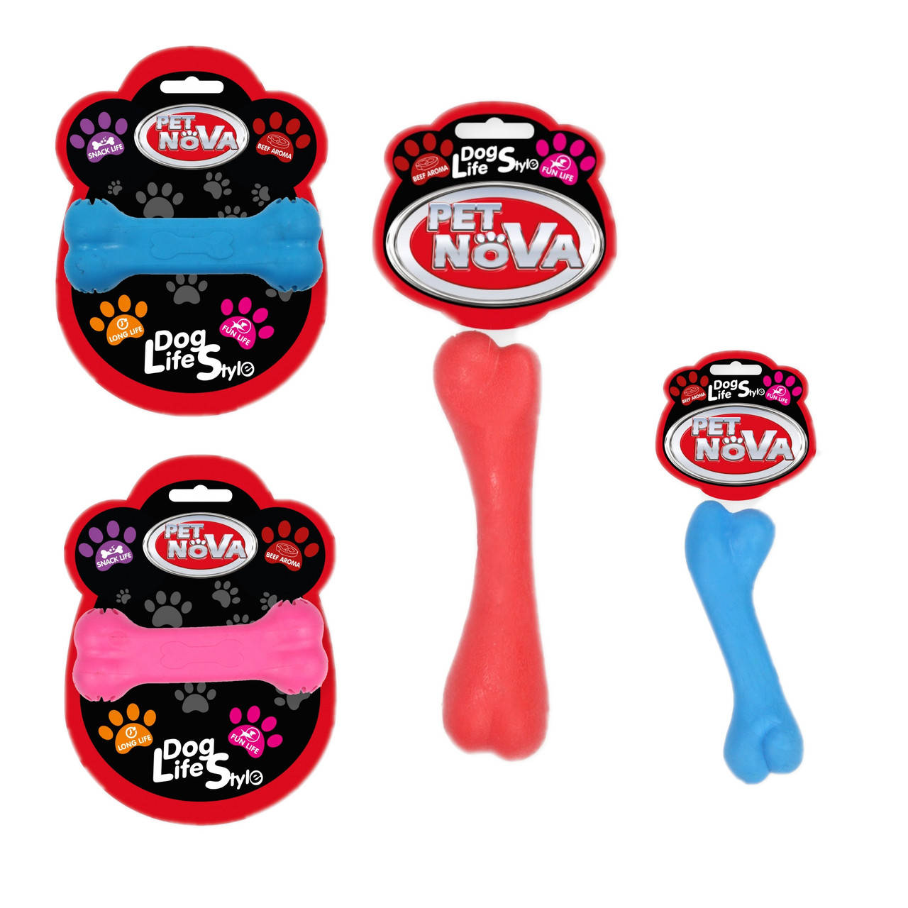

Набор игрушек для собак Pet Nova «Резиновые косточки»