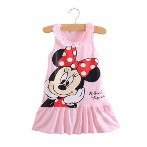 

Платье летнее "Микки Маус", розовое, на рост 90см, Розовый